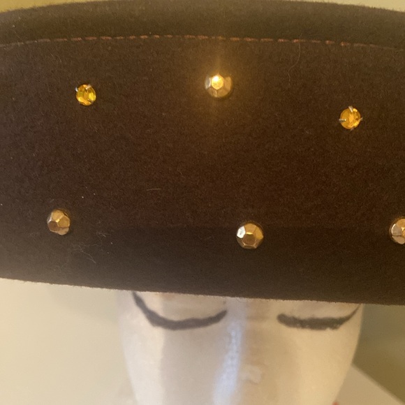 NWT Brown Wool Church Dress Hat by Sylvia main image 5